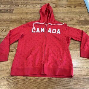 Joe Fresh Canada Hoodie Color Red Size XL Excellent‎ condition